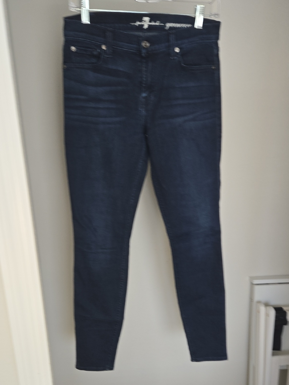 Dark Blue Women’s Skinny Jeans - 7 For All Mankind